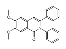 6,7-dimethoxy-2,3-diphenylisoquinolin-1-one结构式