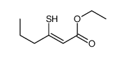 ethyl 3-sulfanylhex-2-enoate结构式