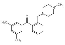 3,5-DIMETHYL-2'-(4-METHYLPIPERAZINOMETHYL) BENZOPHENONE structure