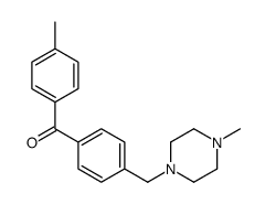 4-METHYL-4'-(4-METHYLPIPERAZINOMETHYL) BENZOPHENONE结构式