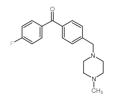 4-FLUORO-4'-(4-METHYLPIPERAZINOMETHYL) BENZOPHENONE Structure