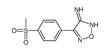 4-(4-methylsulfonylphenyl)-1,2,5-oxadiazol-3-amine Structure