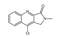 9-chloro-2-methyl-1H-pyrrolo[3,4-b]quinolin-3-one结构式