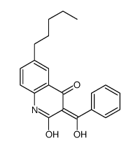 (3E)-3-[hydroxy(phenyl)methylidene]-6-pentyl-1H-quinoline-2,4-dione结构式