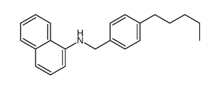 N-[(4-pentylphenyl)methyl]naphthalen-1-amine结构式