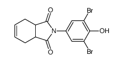 2-(3,5-Dibromo-4-hydroxy-phenyl)-3a,4,7,7a-tetrahydro-isoindole-1,3-dione结构式