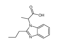 2-(2-Propyl-1H-benzimidazol-1-yl)propanoic acid结构式