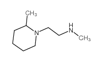 N-methyl-2-(2-methylpiperidin-1-yl)ethanamine结构式
