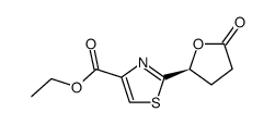 2-((S)-5-Oxo-tetrahydro-furan-2-yl)-thiazole-4-carboxylic acid ethyl ester Structure