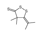 4,4-dimethyl-5-propan-2-ylidenedithiolane-3-thione结构式