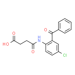 4-((2-benzoyl-4-chlorophenyl)amino)-4-oxobutanoic acid结构式