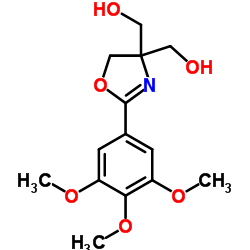 [2-(3,4,5-Trimethoxyphenyl)-4,5-dihydro-1,3-oxazole-4,4-diyl]dimethanol Structure