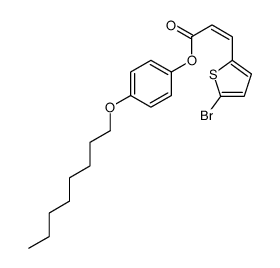 (4-octoxyphenyl) 3-(5-bromothiophen-2-yl)prop-2-enoate Structure