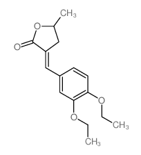 3-[(3,4-diethoxyphenyl)methylidene]-5-methyl-oxolan-2-one结构式