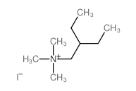 1-Butanaminium,2-ethyl-N,N,N-trimethyl-, iodide (1:1)结构式