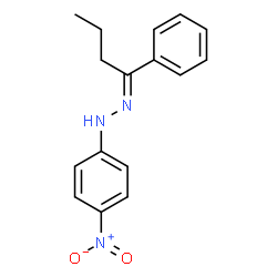 1-(4-nitrophenyl)-2-(1-phenylbutylidene)hydrazine结构式