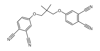 1,3-bis(3',4'-dicyanophenoxy)-2,2-dimethylpropane结构式