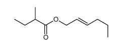 (E)-2-hexen-1-yl 2-methyl butyrate结构式