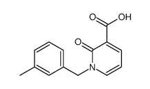 1-[(3-methylphenyl)methyl]-2-oxopyridine-3-carboxylic acid结构式