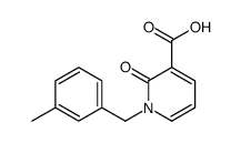 1-[(3-methylphenyl)methyl]-2-oxopyridine-3-carboxylic acid Structure