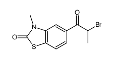 5-(2-bromopropanoyl)-3-methyl-1,3-benzothiazol-2-one结构式