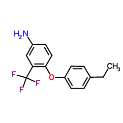 4-(4-Ethylphenoxy)-3-(trifluoromethyl)aniline结构式