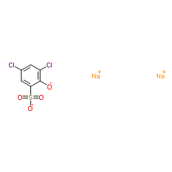 Disodium 3,5-dichloro-2-oxidobenzenesulfonate structure