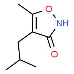 3(2H)-Isoxazolone,5-methyl-4-(2-methylpropyl)-(9CI) structure