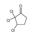 2,2,3-trichloro-cyclopentanone Structure