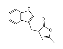 4-indol-3-ylmethyl-2-methyl-4H-oxazol-5-one Structure