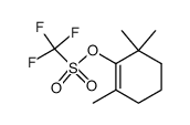 trifluoro-methanesulfonic acid 2,6,6-trimethyl-cyclohex-1-enyl ester结构式
