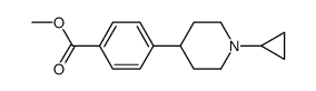 methyl 4-(1-cyclopropylpiperidin-4-yl)benzoate结构式