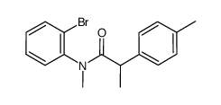 N-(2-bromophenyl)-N-methyl-2-p-tolylpropanamide结构式