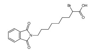 α-bromo-ω-phtalimidononanoic acid结构式