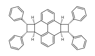 3b,4,5,5a,8b,9,10,10a-Octahydro-4,5,9,10-tetraphenyldicyclobuta[e,l]pyren结构式