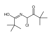 N-(1-chloro-3,3-dimethyl-2-oxobutyl)-2,2-dimethylpropanamide结构式