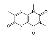 2,4,6(3H)-Pteridinetrione,1,5-dihydro-1,3,7-trimethyl- Structure