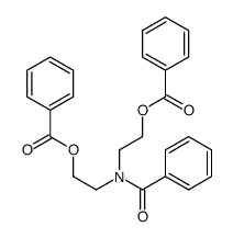 2-[benzoyl(2-benzoyloxyethyl)amino]ethyl benzoate Structure