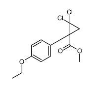 methyl 2,2-dichloro-1-(4-ethoxyphenyl)cyclopropane-1-carboxylate结构式