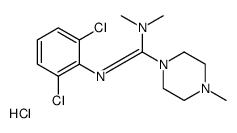 N'-(2,6-dichlorophenyl)-N,N,4-trimethylpiperazine-1-carboximidamide,hydrochloride Structure