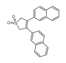 3,4-di(naphthalen-2-yl)-2,5-dihydrothiophene 1,1-dioxide Structure