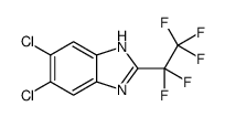 5,6-dichloro-2-(1,1,2,2,2-pentafluoroethyl)-1H-benzimidazole Structure