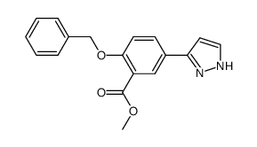 methyl 2-(benzyloxy)-5-(1H-pyrazol-3-yl)benzoate结构式