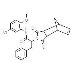 N-(5-chloro-2-methoxyphenyl)-2-(3,5-dioxo-4-azatricyclo[5.2.1.0~2,6~]dec-8-en-4-yl)-3-phenylpropanamide picture