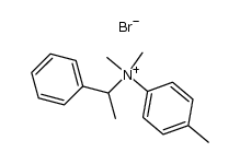 4-methylphenyl-1-phenylethyldimethylammonium bromide Structure