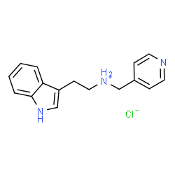 [2-(1H-indol-3-yl)ethyl][(pyridin-4-yl)methyl]amine hydrochloride结构式