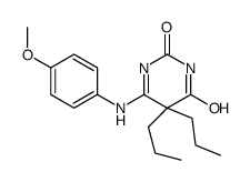 6-(4-methoxyanilino)-5,5-dipropylpyrimidine-2,4-dione Structure