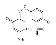 5-[2-(4-amino-6-oxocyclohexa-2,4-dien-1-ylidene)hydrazinyl]-2-chlorobenzenesulfonic acid结构式