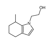 2-(7-methyl-4,5,6,7-tetrahydro-1H-indol-1-yl)ethanol结构式