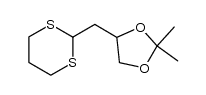 2-[2,3-(isopropylidenedioxy)propyl]-1,3-dithiane Structure